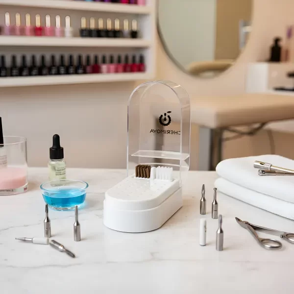 Producto - Organizador Fresas Uñas Cherimoya Rosa Limpiador Puntas Dr