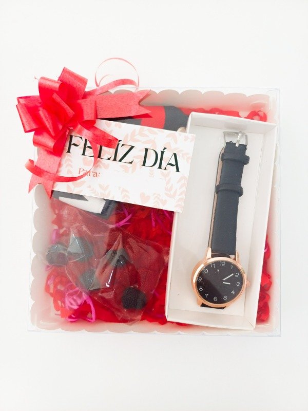 Producto - Box Llavero + Reloj Analógico Clásico a elección