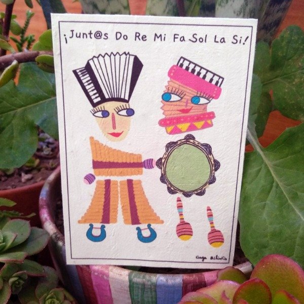 Producto - POSTAL PLANTABLE 83: "Do Re Mi Fa Sol La Si"