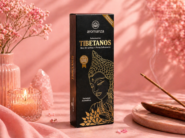 Producto - BOX SAHUMERIOS AROMANZA TIBETANOS X 30 PORTA