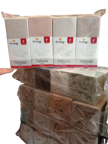 Producto - Línea Blanco !! Pack de sábanas ajustables Goldsun lisos