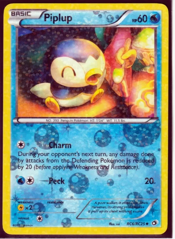 Producto - 2013 PIPLUP RC6/RC25 Legendary Treasures Pokemon Radiant Collection HOLO (P5)