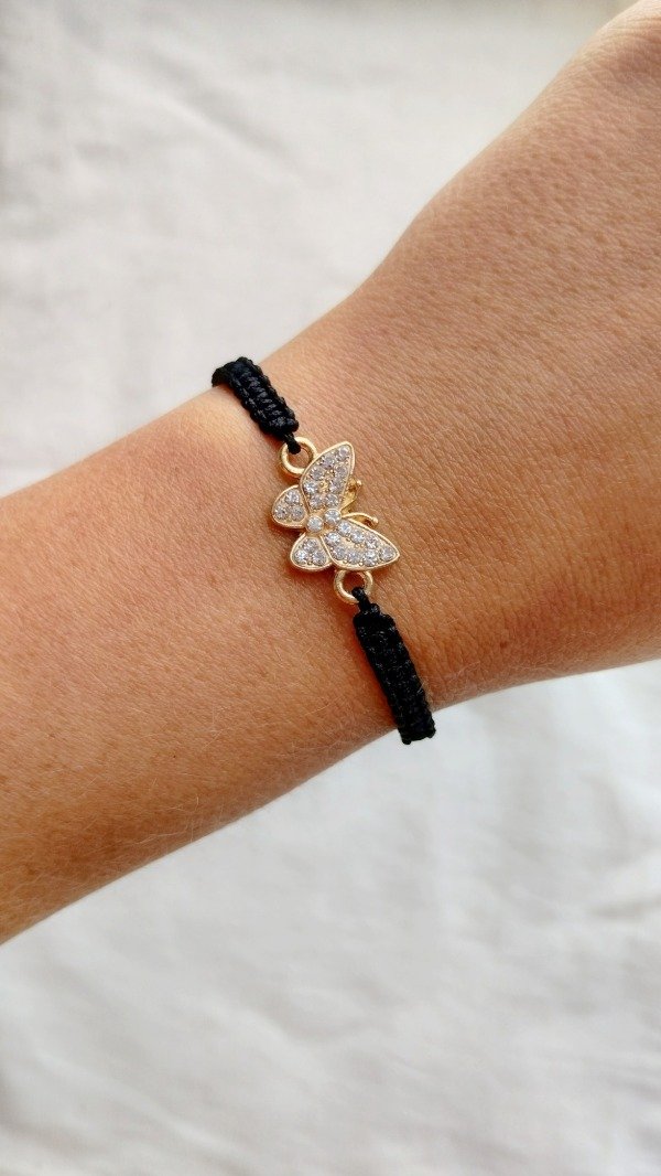 Producto - PULSERA BUTTERFLY STRASS -DORADA