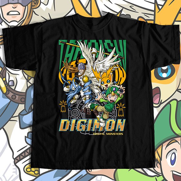 Producto - T.K y Angemon - Remera