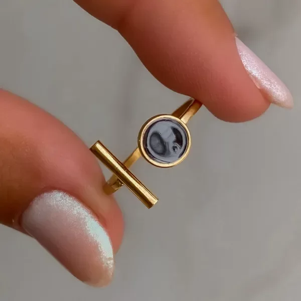 Producto - ANILLO BARRA BLACK T15
