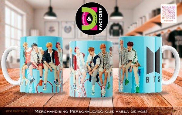 Producto - Taza BTS - TZ-RT-BL-11OZ-250-MUS-BTS