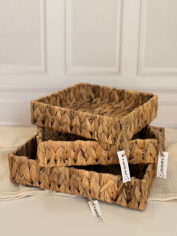 Producto - Bandeja Seagrass cuadrada (3 medidas)