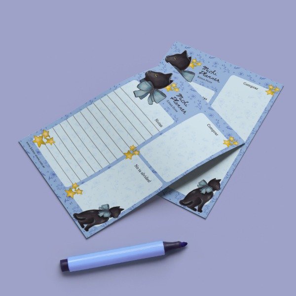 Producto - Planner imantado azul