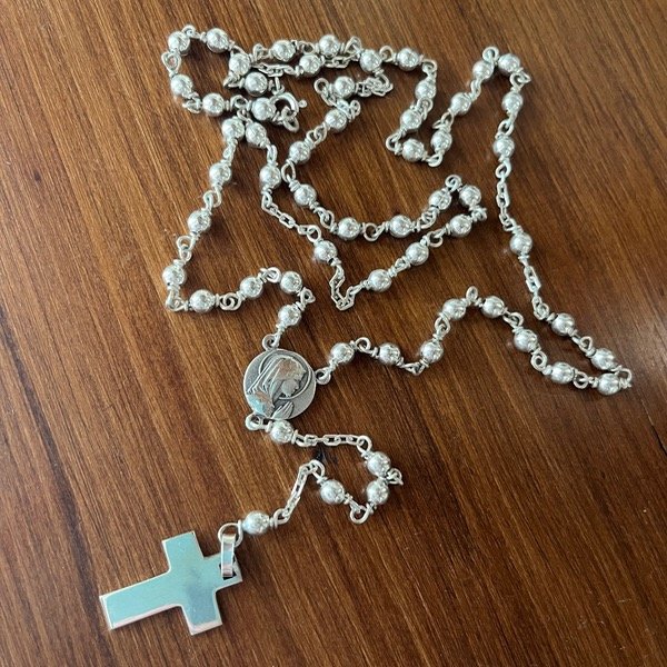 Producto - Rosario de plata de 4mm