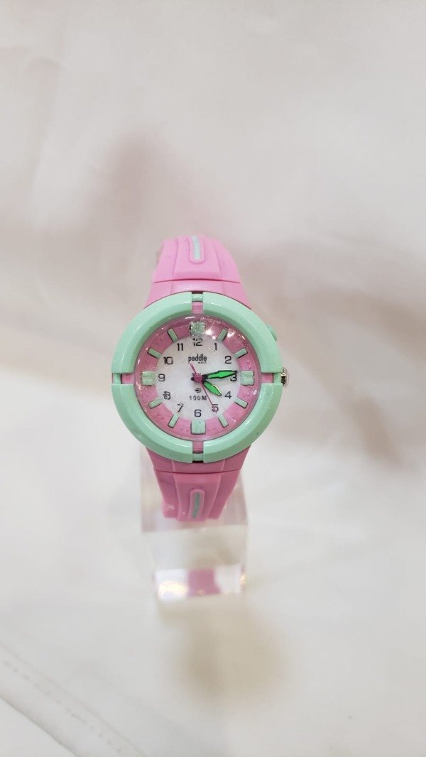 Producto - Reloj paddle rosa y verde