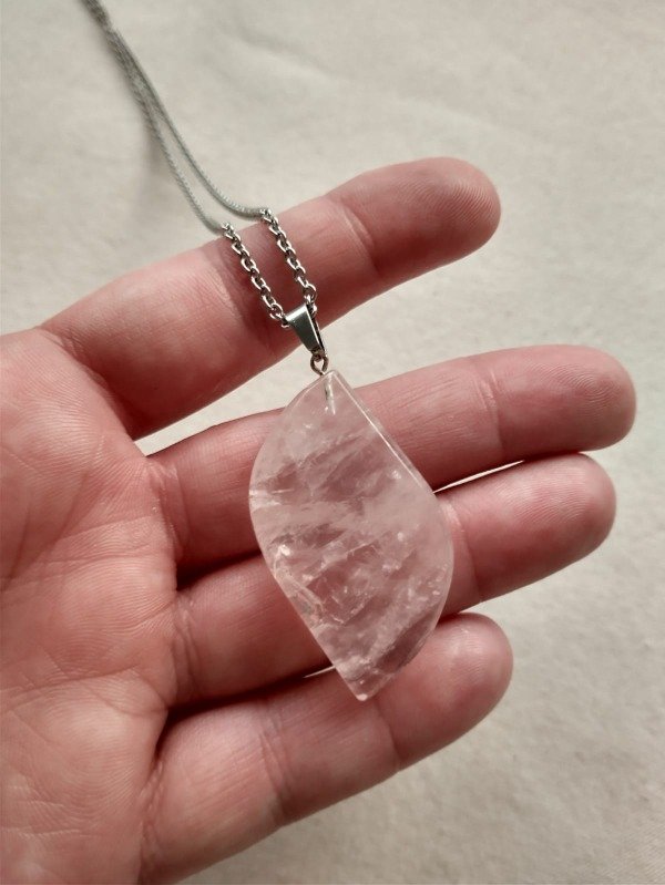 Producto - Collar Cuarzo rosa