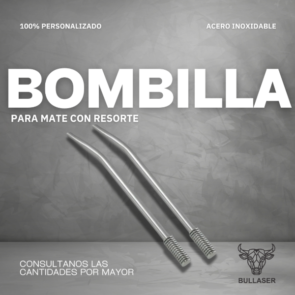 Producto - POR MAYOR - Bombilla para mate con resorte