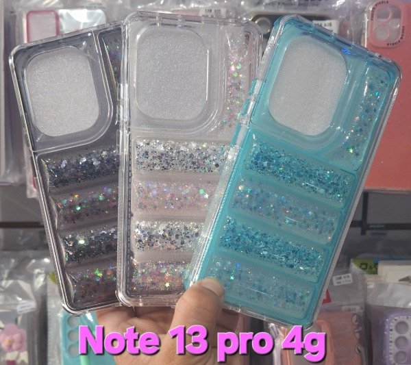 Producto - Fundas puffer reforzadas brillo. Redmi Note 13 pro 4g