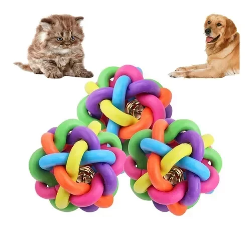 Producto - Pelota trenzada con cascabel nro1