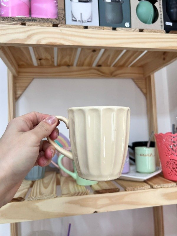 Producto - Taza cerámica vainilla BEIGE