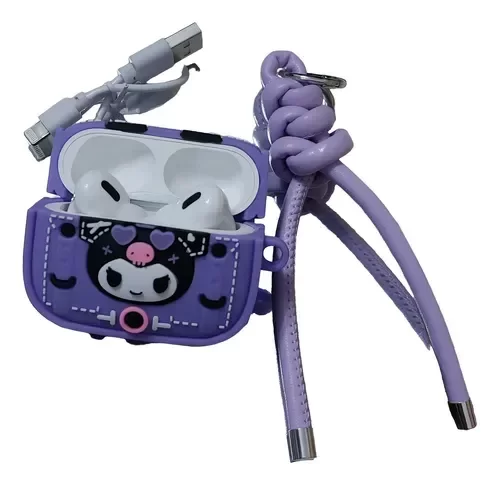 Producto - Auriculares inalambricos Bluetooth con Llavero - Kuromi - 1