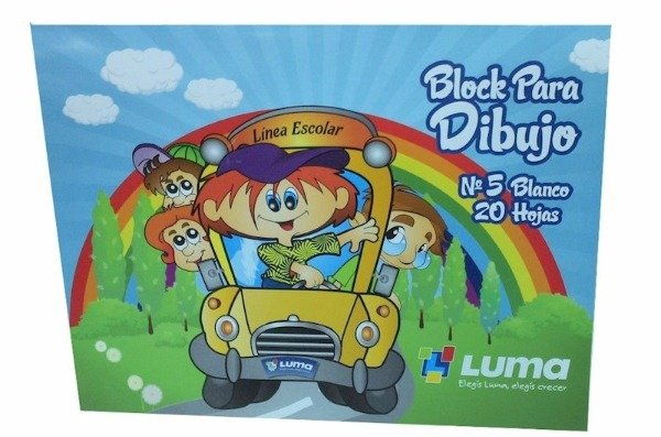 Producto - Block Dibujo LUMA Nro 5 blanco