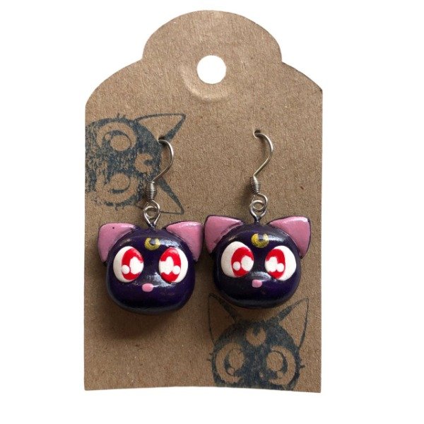 Producto - Aros Luna de Arcilla Acero Quirurgico Sailor Moon Anime