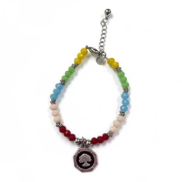 Producto - Pulsera cristales con charm árbol de la vida