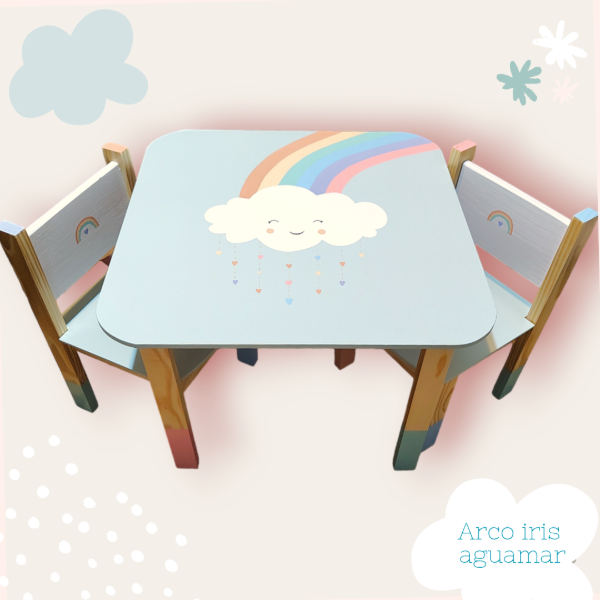 Producto - Mesa Iris celeste