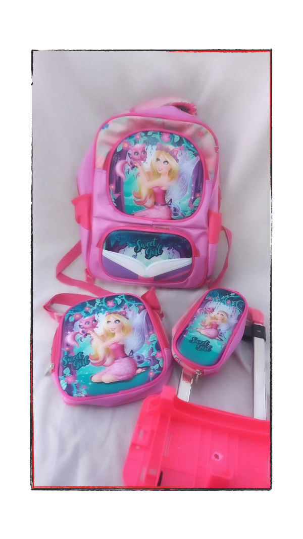 Producto - Mochila 3p con carrito Hada gato
