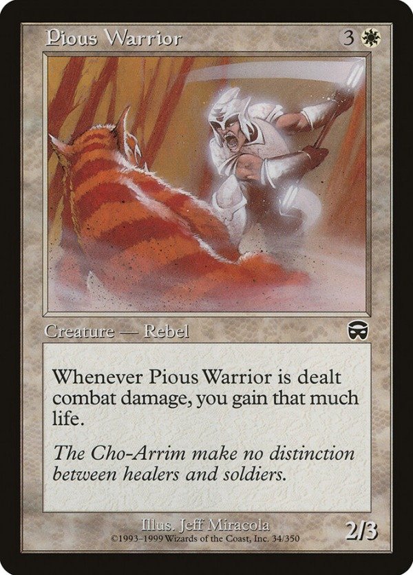 Producto - Pious Warrior #34 Mercadian Masques