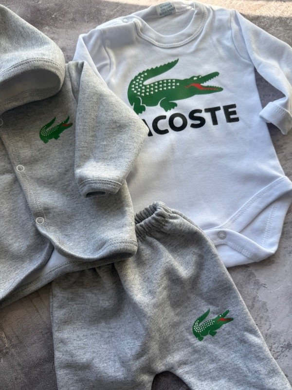 Producto - Trío Lacost gris x3