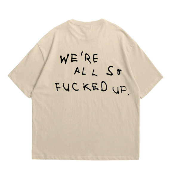 Producto - REMERA OVERSIZE FUCKED UP - Beige