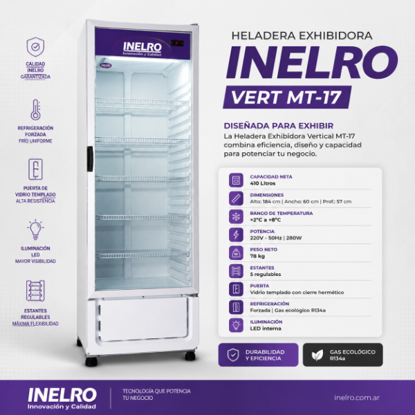 Producto - HELADERA INELRO EXHIBIDORA VERT MT-17
