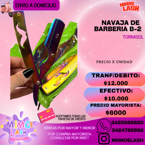 Producto - NAVAJA PARA BARBERIA B-2 TORNASOL