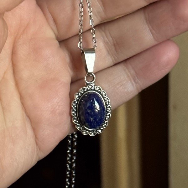 Producto - Dije con piedra Lapislázuli!