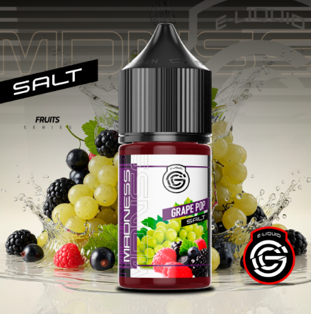 Producto - MADNESS SALT GRAPE POP ICE (MIX UVAS BERRYS ICE ) 30ML 25ML