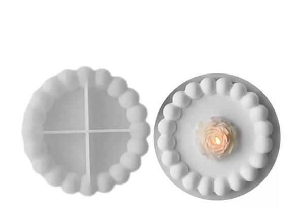 Producto - MOLDE SILICONA BANDEJA CON DISEÑO CIRCULAR GR