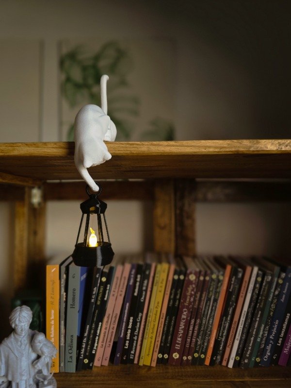 Producto - GATO CON FAROL PARA BIBLIOTECAS - 2