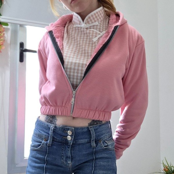 Producto - Camperita rosa peluche