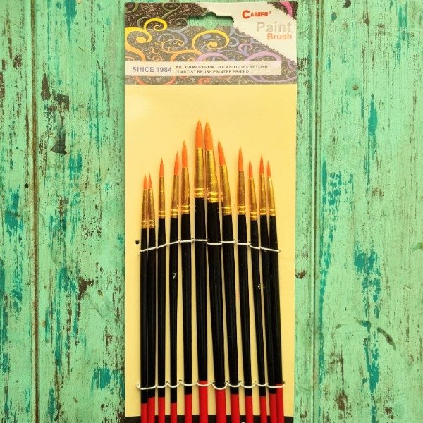 Producto - Pinceles REDONDOS x12 uni. Black