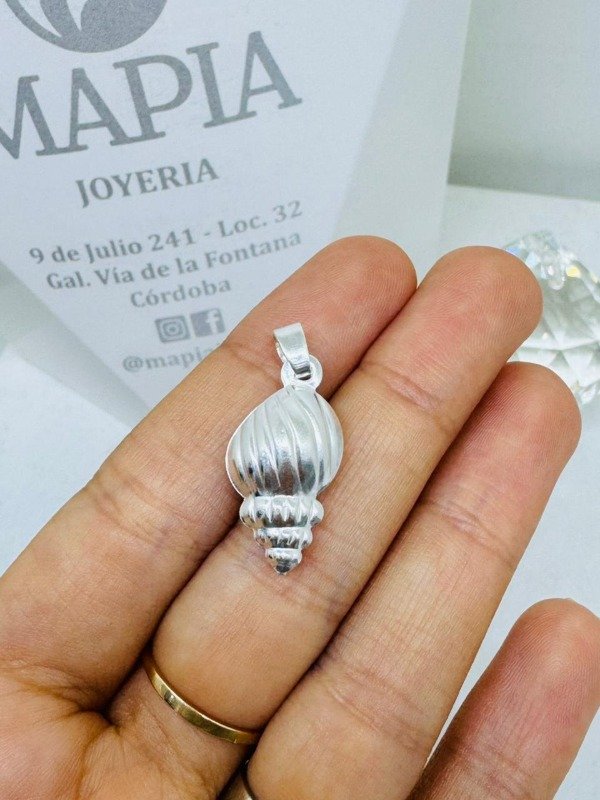 Producto - DIJE CARACOL MAR LAMINADO