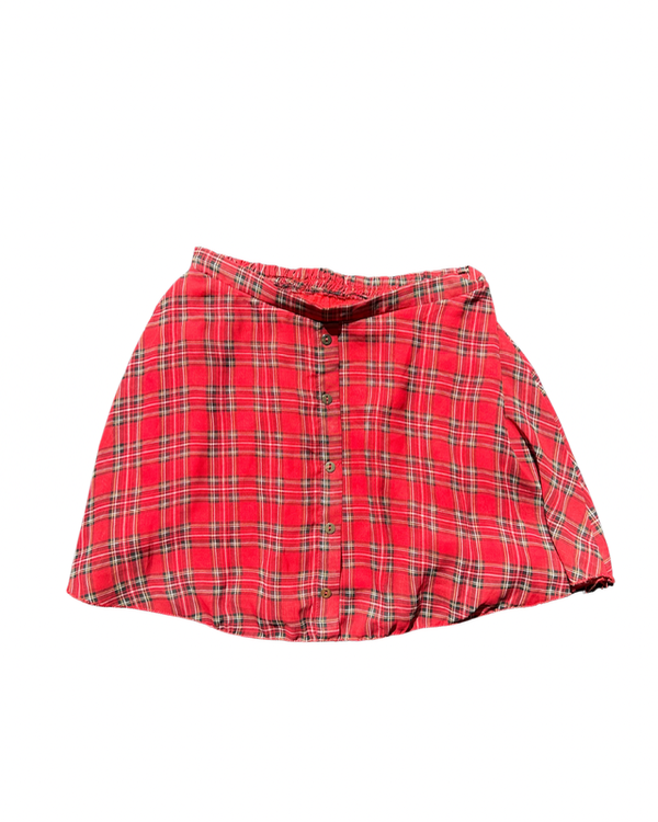 Producto - Pollera cuadrillé roja