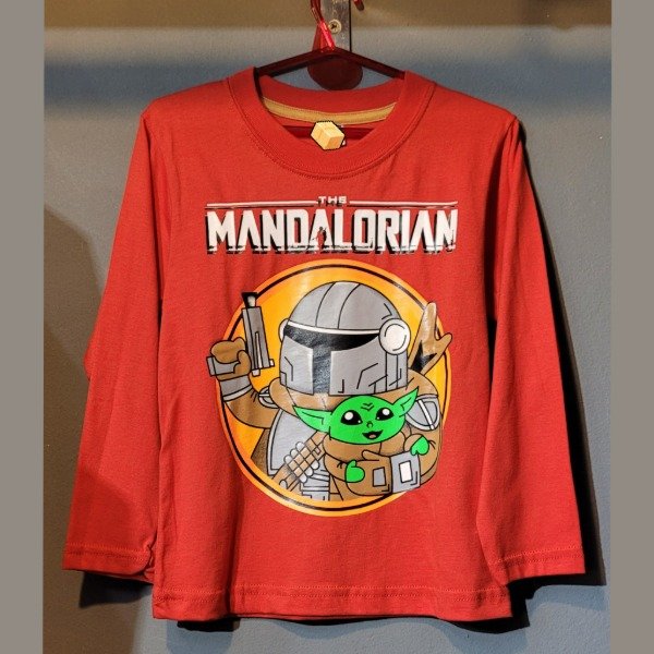 Producto - REMERA MANGA LARGA INFANTIL MANDALORIAN STAR WARS T.6