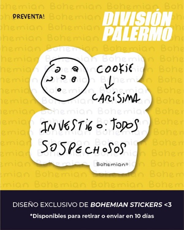 Producto - TODOS SOSPECHOSOS - Sticker individual Division Palermo
