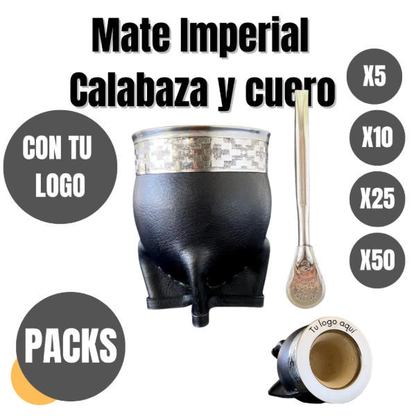 Producto - Pack Mate Imperial calabaza y cuero
