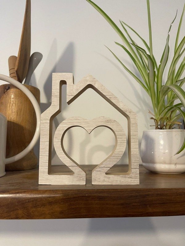 Producto - Figura Decorativa Casita Decorativas En Mdf + Melamina