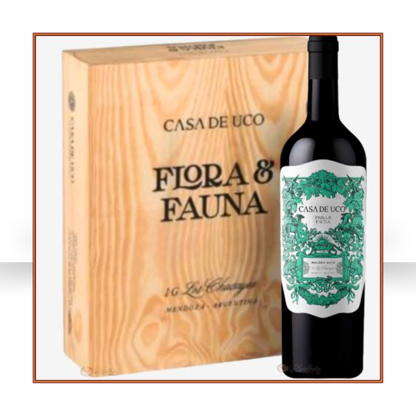 Producto - Flora y Fauna malbec Caja madera x3 botellas