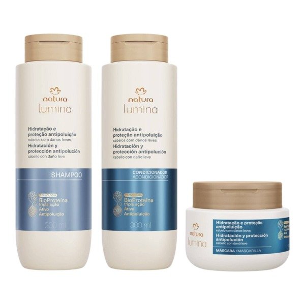 Producto - Hidratación y Protección Antipolucion - Lumina Combo X3