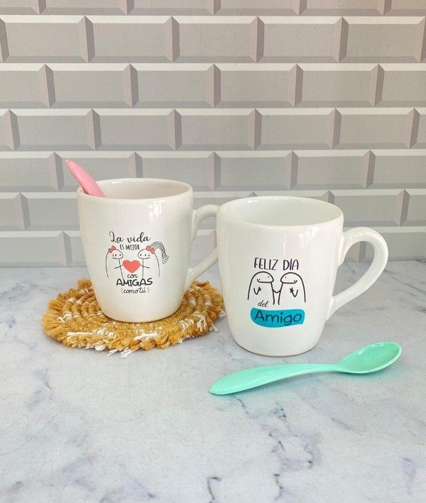 Producto - Tazas Bombe de Cerámica Día del Amigo