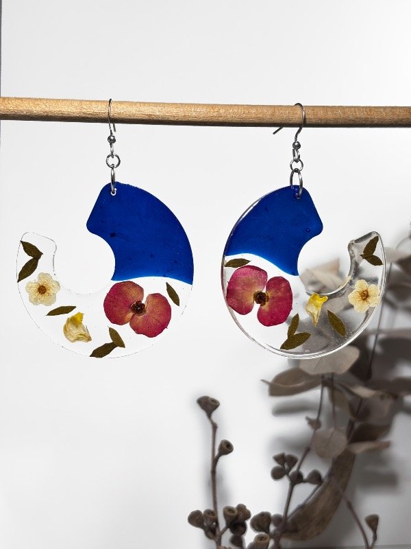 Producto - Aros Youngia Hari Hana Azul