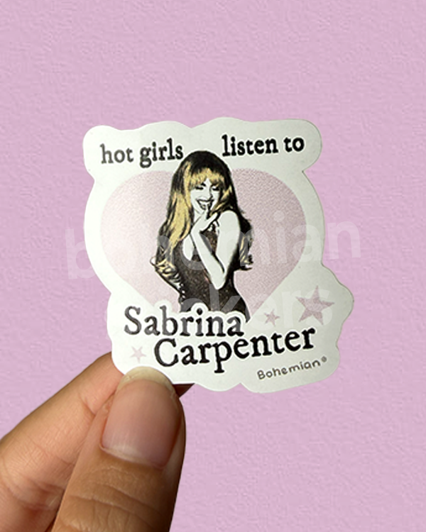 Producto - HOT GIRLS LISTEN TO SABRINA - Sticker Individual de Sabrina Carpenter