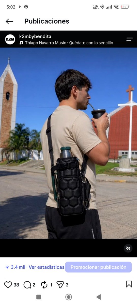 Producto - CEBADO porta termo Matelaseado - 0