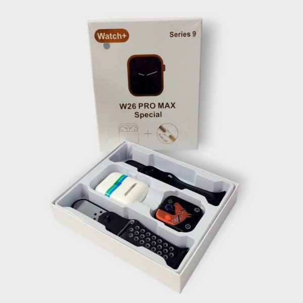 Producto - Reloj + Auricular W26 Pro Max Plateado