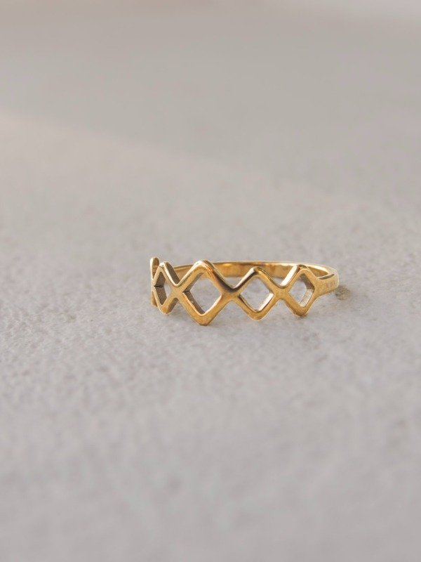 Producto - Anillo Medio Rombos Calados
